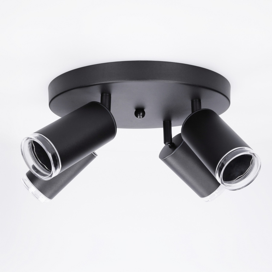 Brilagi - Spot salle de bain SELE AQUA 4xGU10/30W/230V IP44 noir