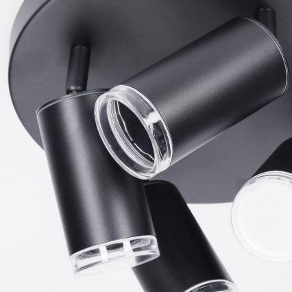 Brilagi - Spot salle de bain SELE AQUA 4xGU10/30W/230V IP44 noir