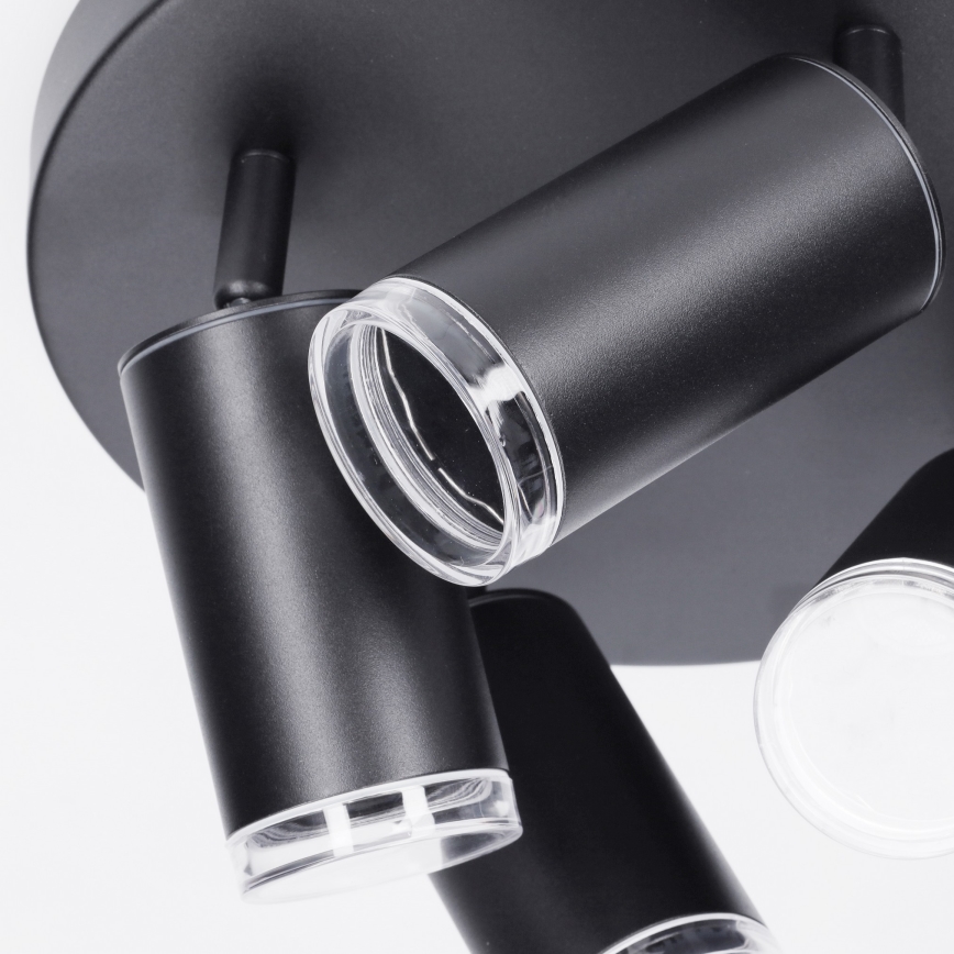 Brilagi - Spot salle de bain SELE AQUA 4xGU10/30W/230V IP44 noir