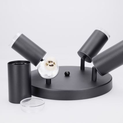 Brilagi - Spot salle de bain SELE AQUA 4xGU10/30W/230V IP44 noir