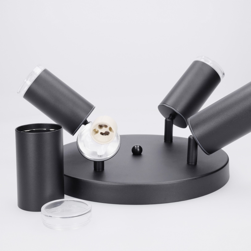 Brilagi - Spot salle de bain SELE AQUA 4xGU10/30W/230V IP44 noir