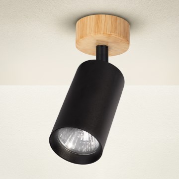 Brilagi - Spot SELE 1xGU10/30W/230V noir/décor chêne