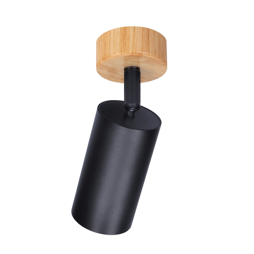 Brilagi - Spot SELE 1xGU10/30W/230V noir/décor chêne