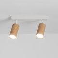 Brilagi - Spot SELE 2xGU10/30W/230V blanc/décor en chêne
