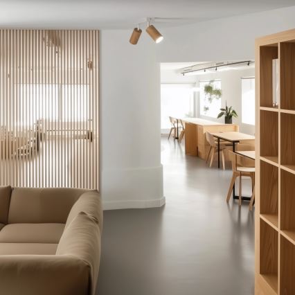 Brilagi - Spot SELE 2xGU10/30W/230V blanc/décor en chêne
