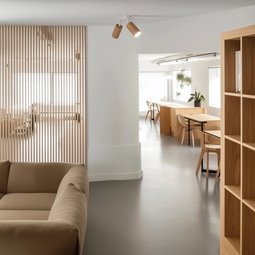 Brilagi - Spot SELE 2xGU10/30W/230V blanc/décor en chêne