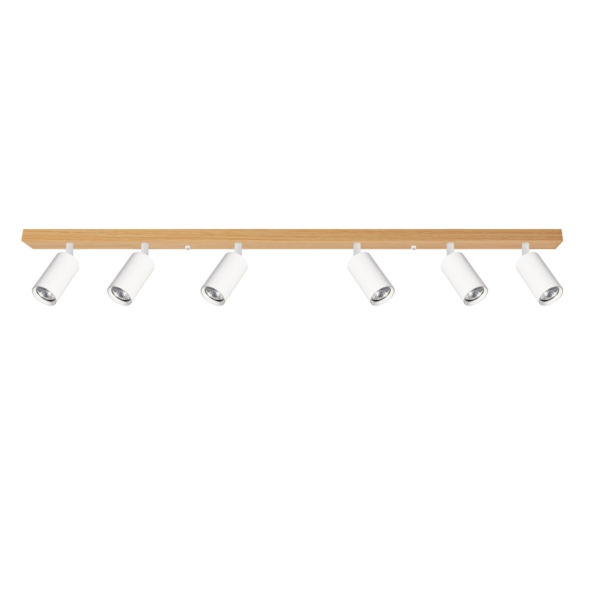 Brilagi - Spot SELE 6xGU10/30W/230V blanc/décor chêne