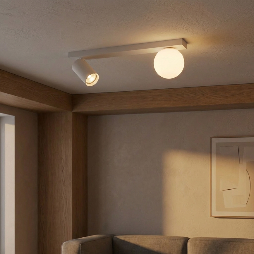 Brilagi - Spot SELE BALL 1xGU10/30W/230V + 1xG9/10W blanc