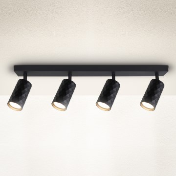 Brilagi - Spot SELE DIAMANT 4xGU10/30W/230V noir