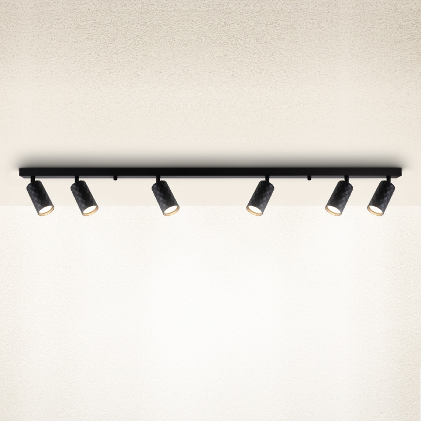 Brilagi - Spot SELE DIAMANT 6xGU10/30W/230V noir