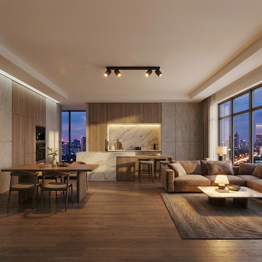 Brilagi - Spot SELE LONG 3x GU10/30 W/230 V noir