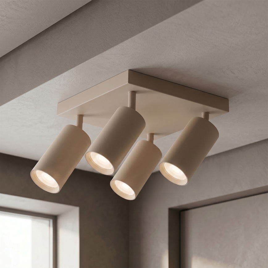 Brilagi - Spot SELE SQUARE 4xGU10/30W/230V beige