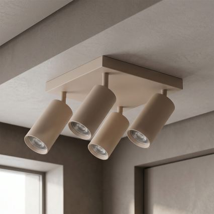Brilagi - Spot SELE SQUARE 4xGU10/30W/230V beige
