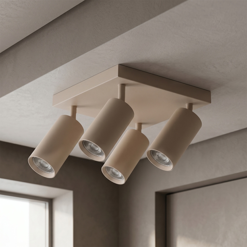 Brilagi - Spot SELE SQUARE 4xGU10/30W/230V beige