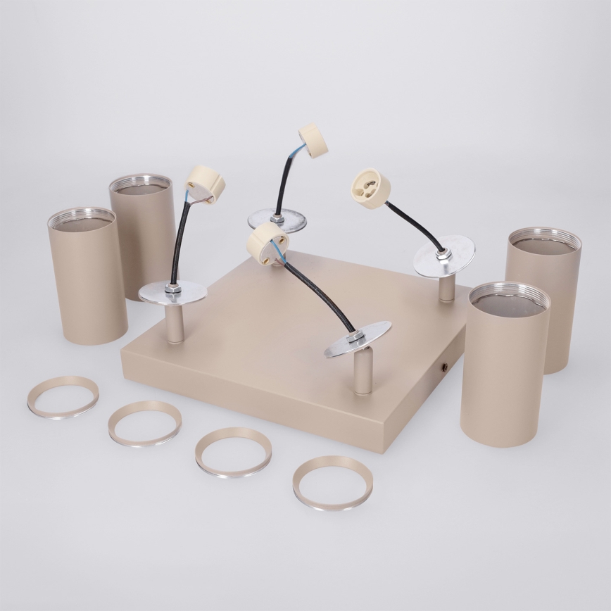 Brilagi - Spot SELE SQUARE 4xGU10/30W/230V beige