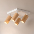 Brilagi - Spot SELE SQUARE 4xGU10/30W/230V blanc/décor chêne