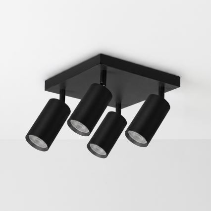 Brilagi - Spot SELE SQUARE 4xGU10/30W/230V noir