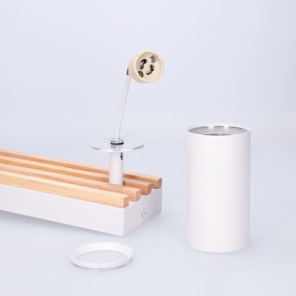 Brilagi - Spot SELE WOOD ACOUSTIC 2xGU10/30W/230V blanc/bois