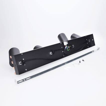 Brilagi - Spot SELE WOOD ACOUSTIC 4xGU10/30W/230V noir/bois
