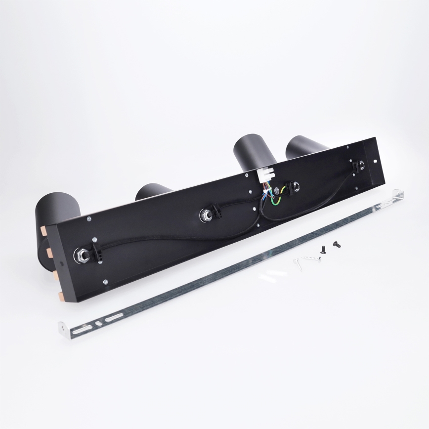 Brilagi - Spot SELE WOOD ACOUSTIC 4xGU10/30W/230V noir/bois