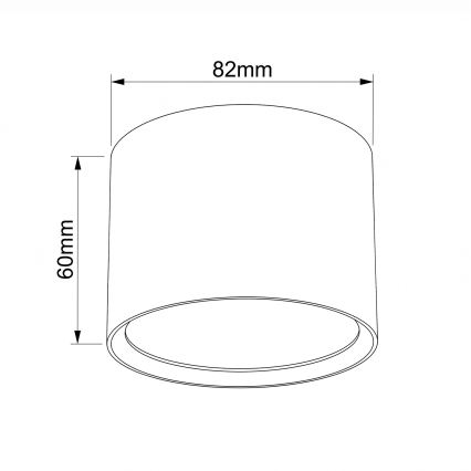 BRILAGI - Spot SMOOTH 1xGX53/15W/230V 60x82 mm bleu