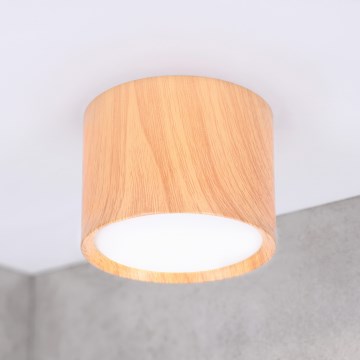 BRILAGI - Spot SMOOTH 1xGX53/15W/230V 60x82 mm décor chêne