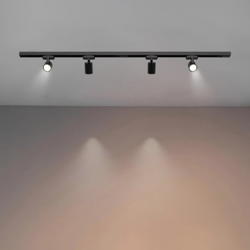 Brilagi - Spot sur rail HUSKY 4xGU10/10W/230V noir