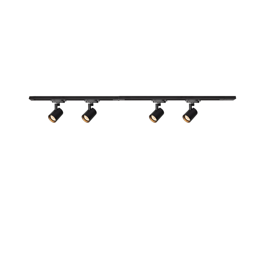 Brilagi - Spot sur rail HUSKY 4xGU10/10W/230V noir