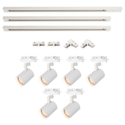 Brilagi - Spot sur rail HUSKY 6xGU10/10W/230V blanc