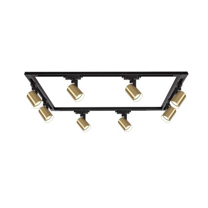 Brilagi - Spot sur rail HUSKY 8xGU10/10W/230V noir/doré