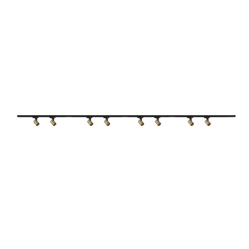 Brilagi - Spot sur rail HUSKY 8xGU10/10W/230V noir/doré