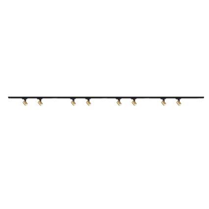 Brilagi - Spot sur rail HUSKY 8xGU10/10W/230V noir/doré