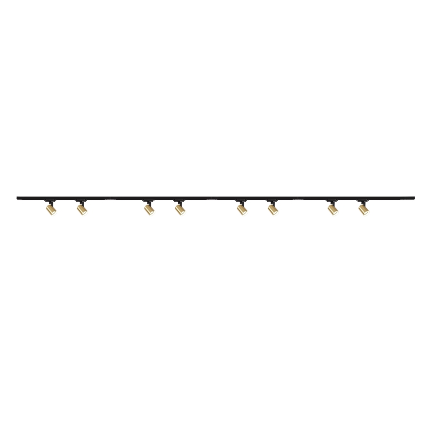 Brilagi - Spot sur rail HUSKY 8xGU10/10W/230V noir/doré