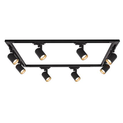 Brilagi - Spot sur rail HUSKY 8xGU10/10W/230V noir
