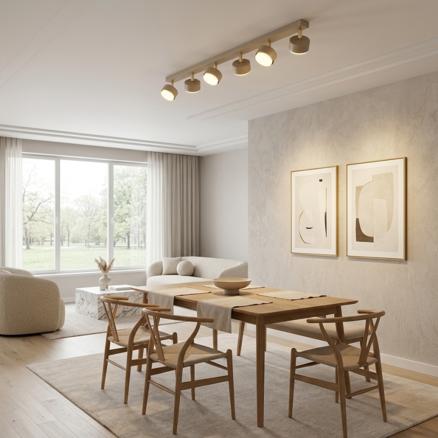 Brilagi - Spot LED RGB+CCT dimmable MONO 6xGX53/14W/230V 2700-6500K Wi-Fi Tuya beige/doré
