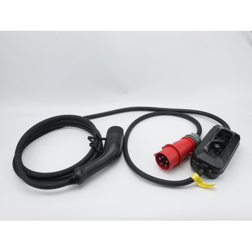 Brilagi - Station de charge de voyage pour voiture électrique FAST AC Type 2 16A/380V 11kW + prise 230V, 3,7kW 5m + étui