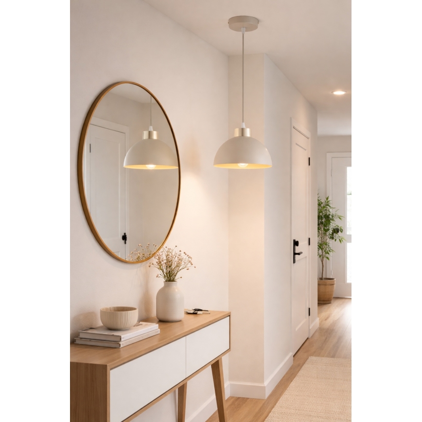 Brilagi - Suspension à câble 1xE27/60W/230V Ø 18 cm beige/doré