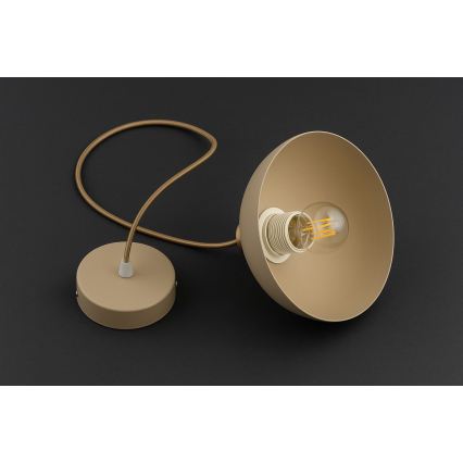 Brilagi - Suspension à câble 1xE27/60W/230V Ø 18 cm beige/doré