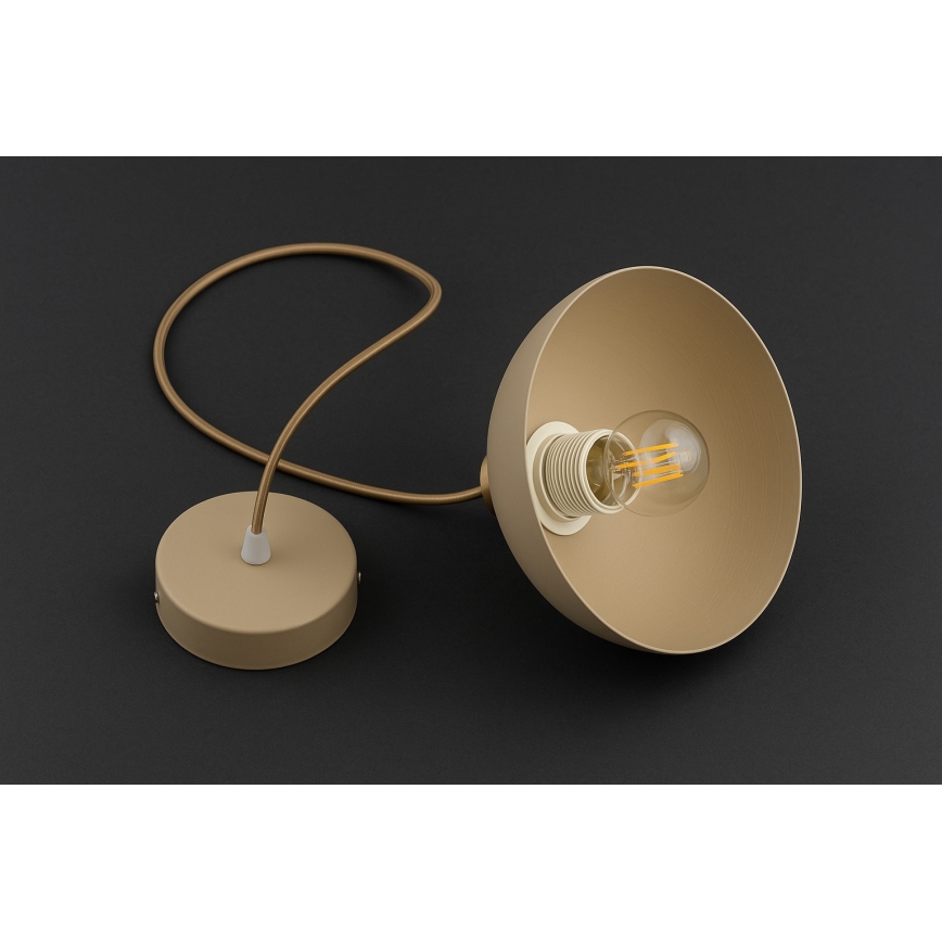 Brilagi - Suspension à câble 1xE27/60W/230V Ø 18 cm beige/doré