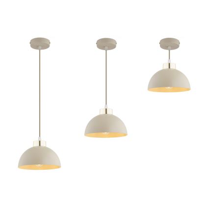 Brilagi - Suspension à câble 1xE27/60W/230V Ø 18 cm beige/doré