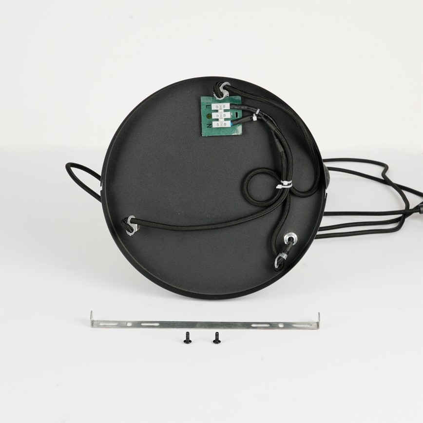 Brilagi - Suspension à câble BASKLITE 3xE27/15W/230V hévéa/noir