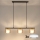 Brilagi - Suspension à câble LED RGB+CCT dimmable AURA LUX 3xGX53/14W/230V 2700-6500K Wi-Fi Tuya noir/doré