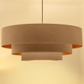 Brilagi - Suspension à câble LUNETA 3xE27/60W/230V Ø 80 cm beige/doré