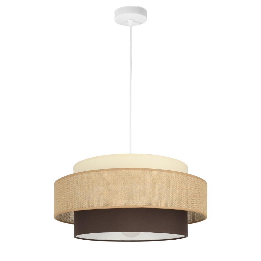 Brilagi - Suspension à câble RESNA 1xE27/60W/230V Ø 40 cm beige/noir