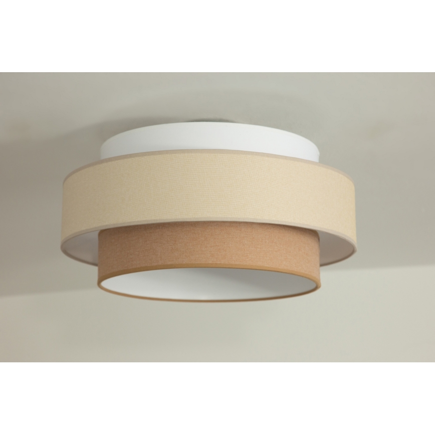 Brilagi - Suspension à câble RESNA 1xE27/60W/230V Ø 40 cm crème/beige