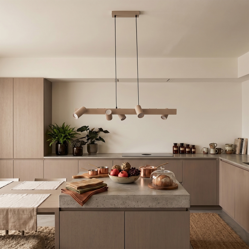 Brilagi - Suspension à câble SELE 6xGU10/30W/230V beige