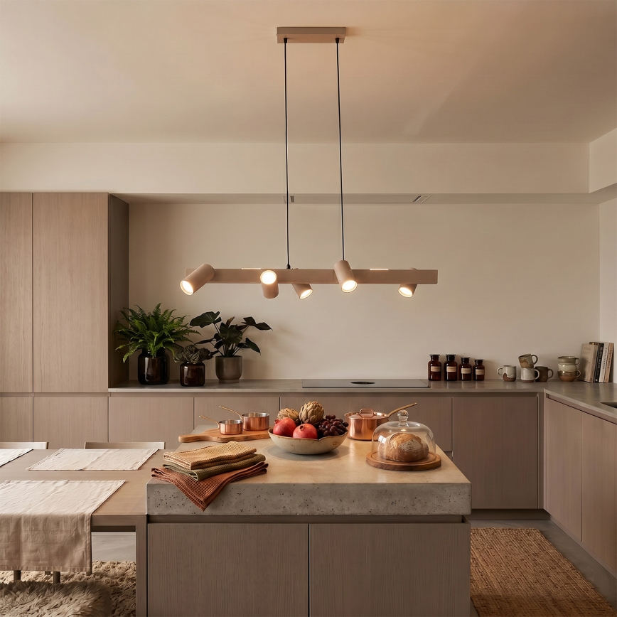 Brilagi - Suspension à câble SELE 6xGU10/30W/230V beige