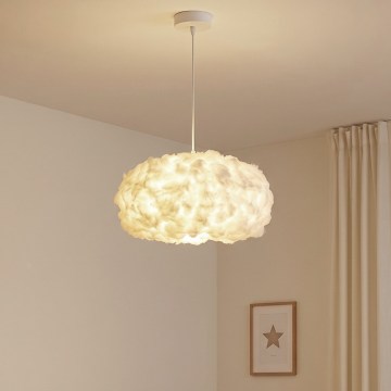 Brilagi - Suspension à câble SOLEAIR 1xE27/60W/230V Ø 45 cm blanc