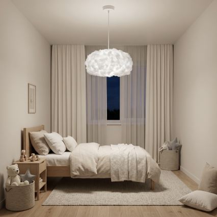 Brilagi - Suspension à câble SOLEAIR 1xE27/60W/230V Ø 45 cm blanc