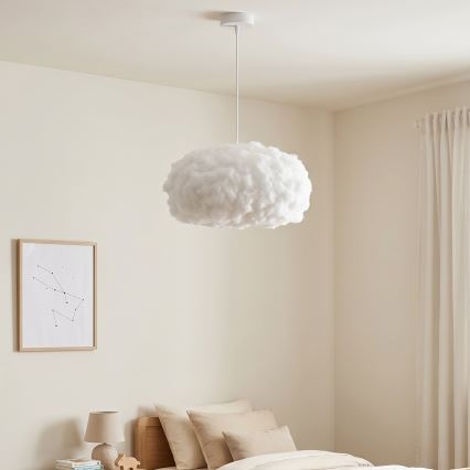 Brilagi - Suspension à câble SOLEAIR 1xE27/60W/230V Ø 45 cm blanc